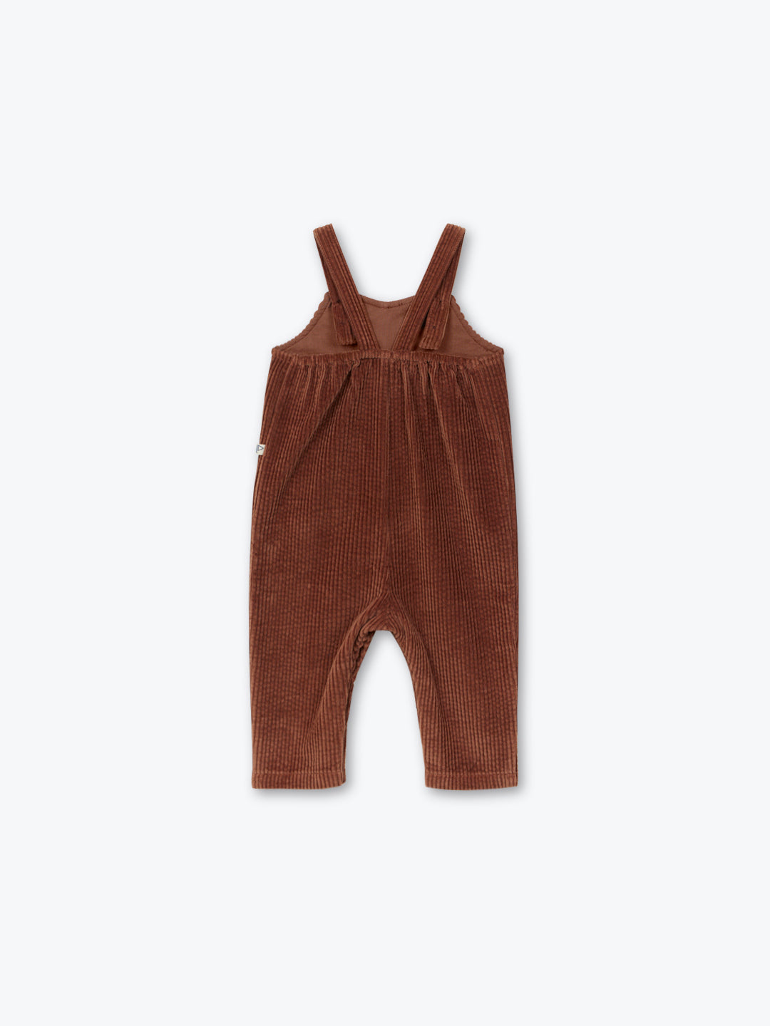 Brown Cord Baby Overalls