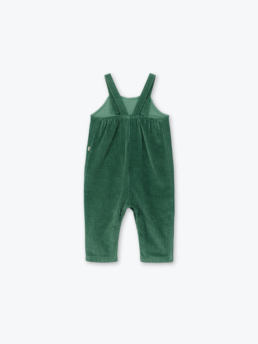 Green Cord Baby Overalls