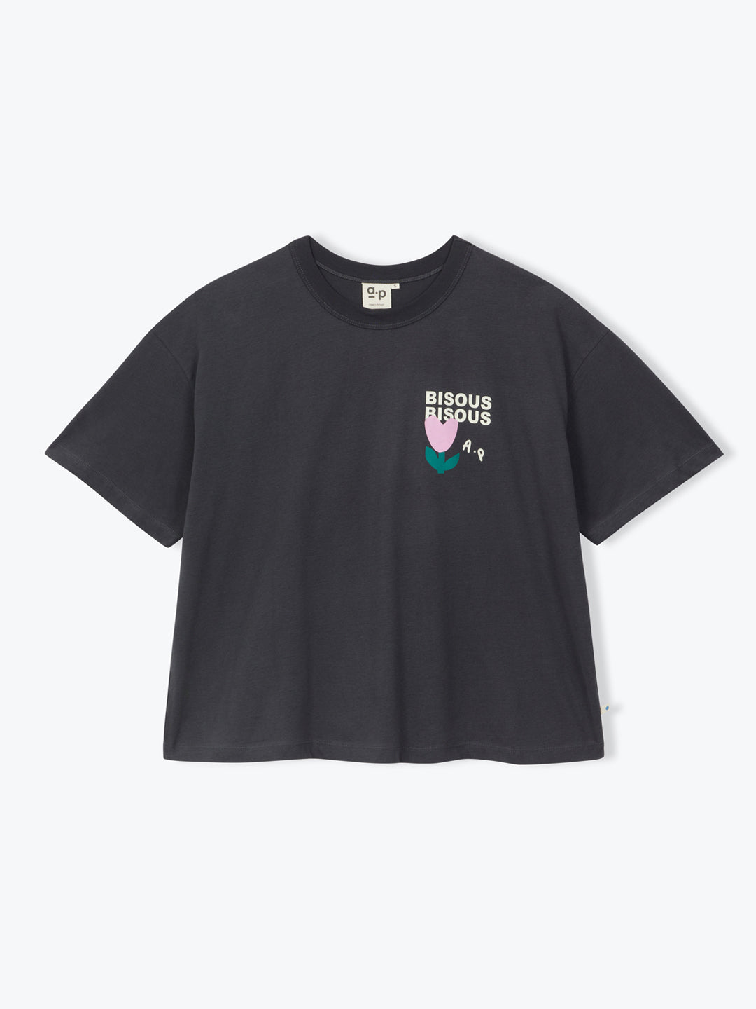 Anthracite Bisous Bisous T-Shirt