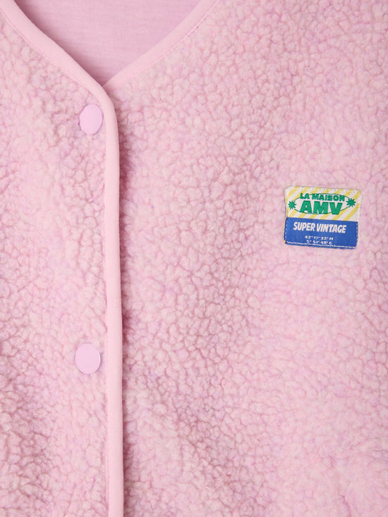 Sugar Almond Soft Fleece Hoktown Vest