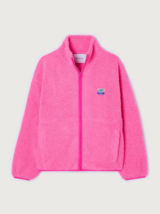 Acid Pink Soft Fleece Hoktown Jacket