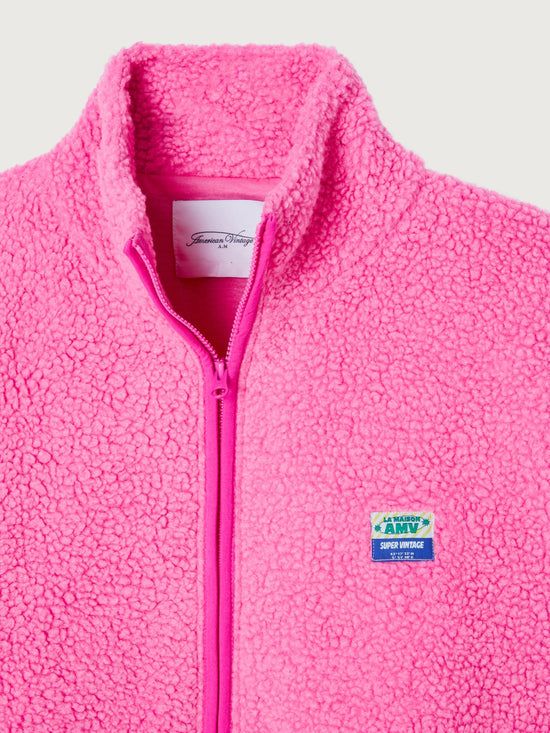 Acid Pink Soft Fleece Hoktown Jacket