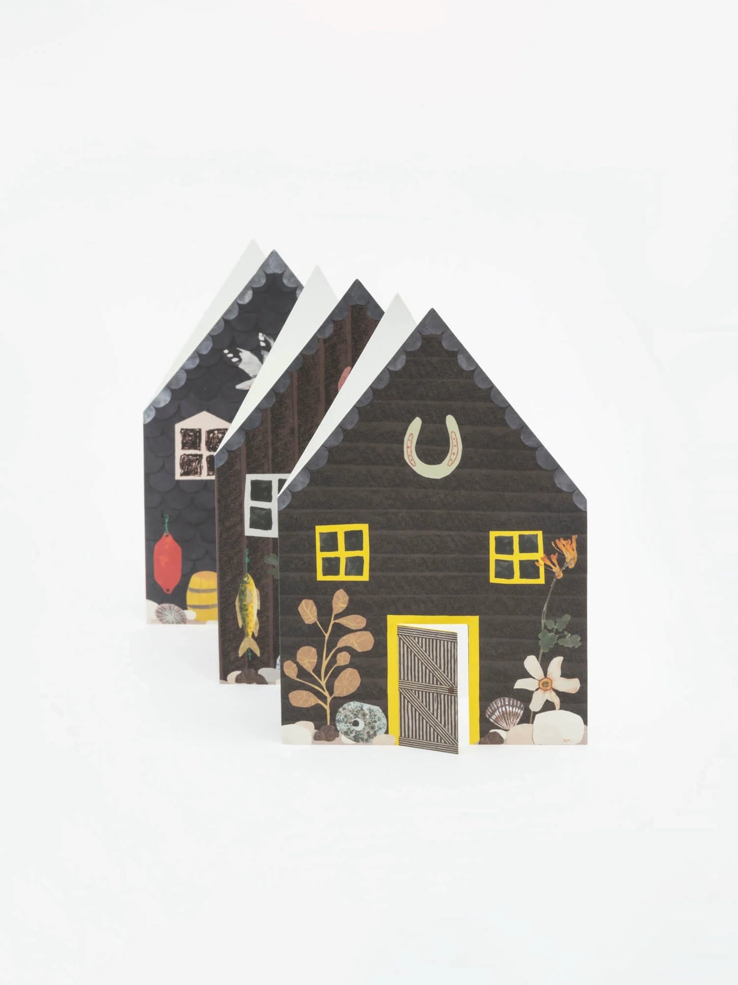 Fisherman's Huts Concertina Card