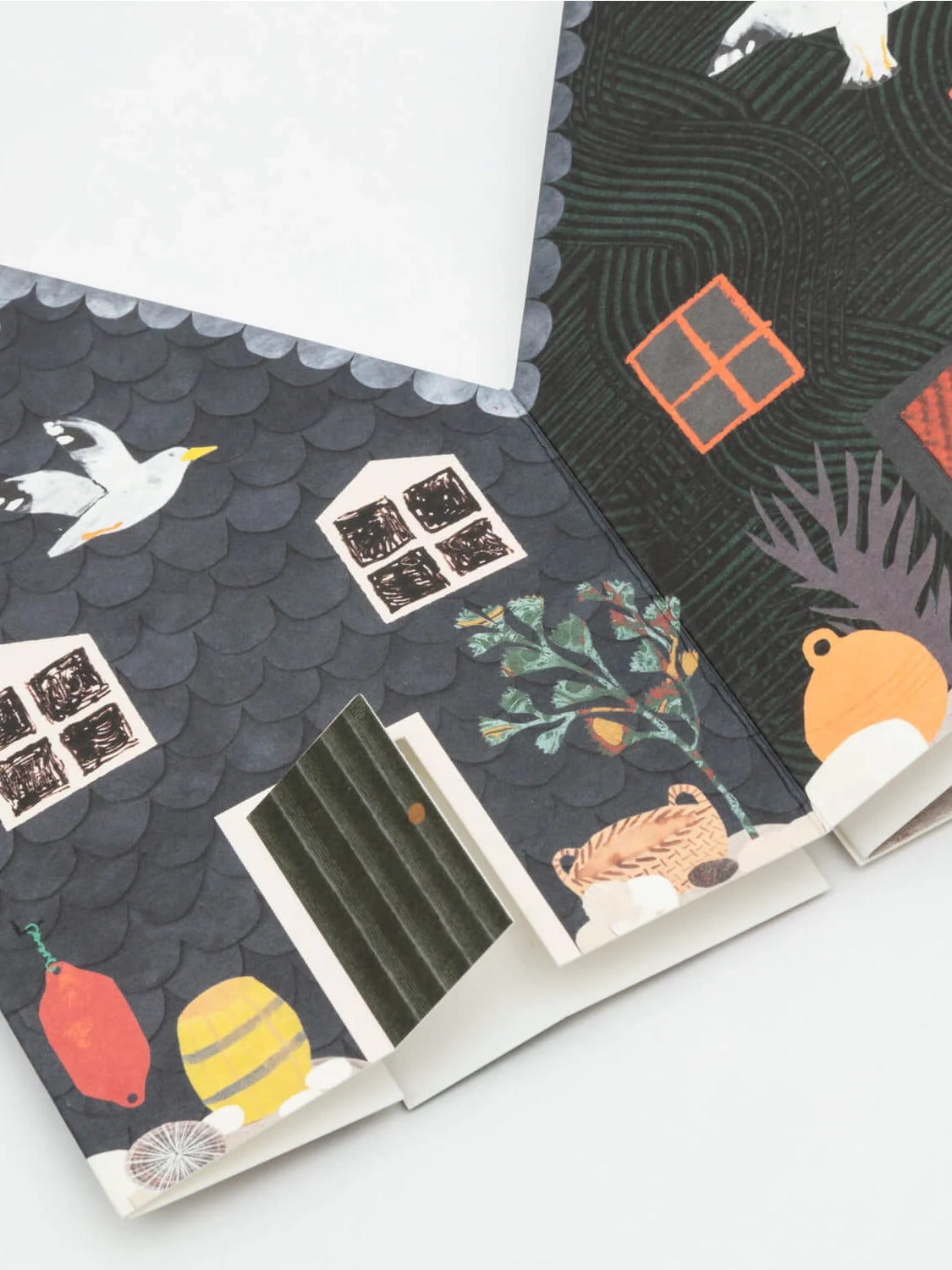 Fisherman's Huts Concertina Card