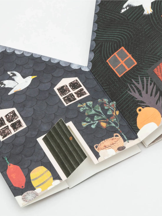 Fisherman's Huts Concertina Card