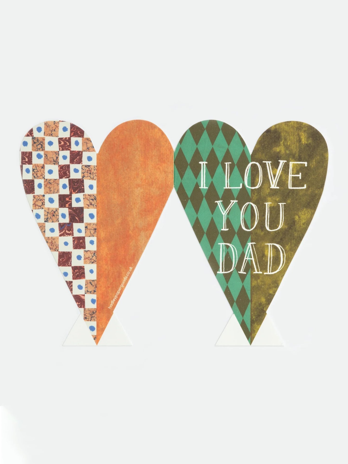 I Love You Dad Heart Card