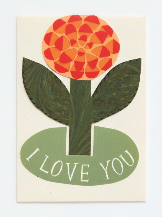 I Love You Rose Stand-Up Card