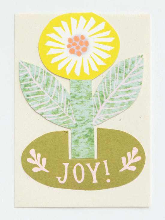 Joy Flower Stand-Up Card