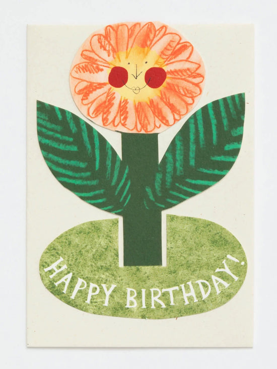 Happy Birthday Flower Stand-Up Card