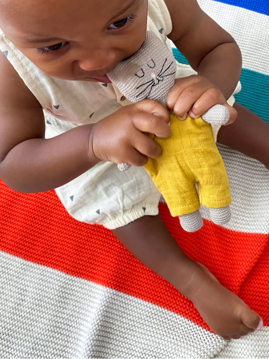 Striped Rainbow Baby Blanket