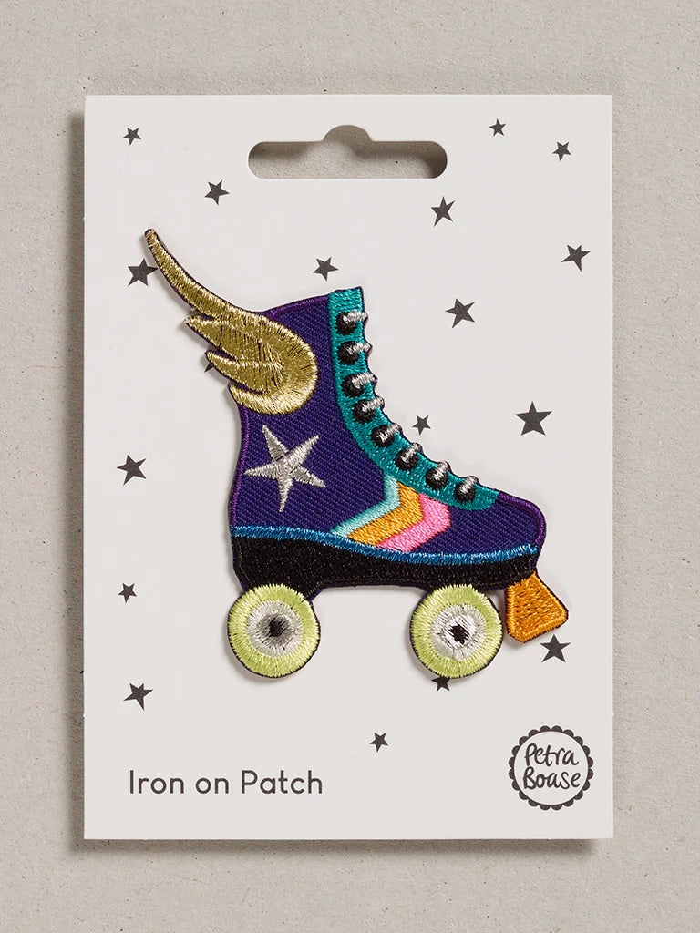 Rollerskate Iron on Patch