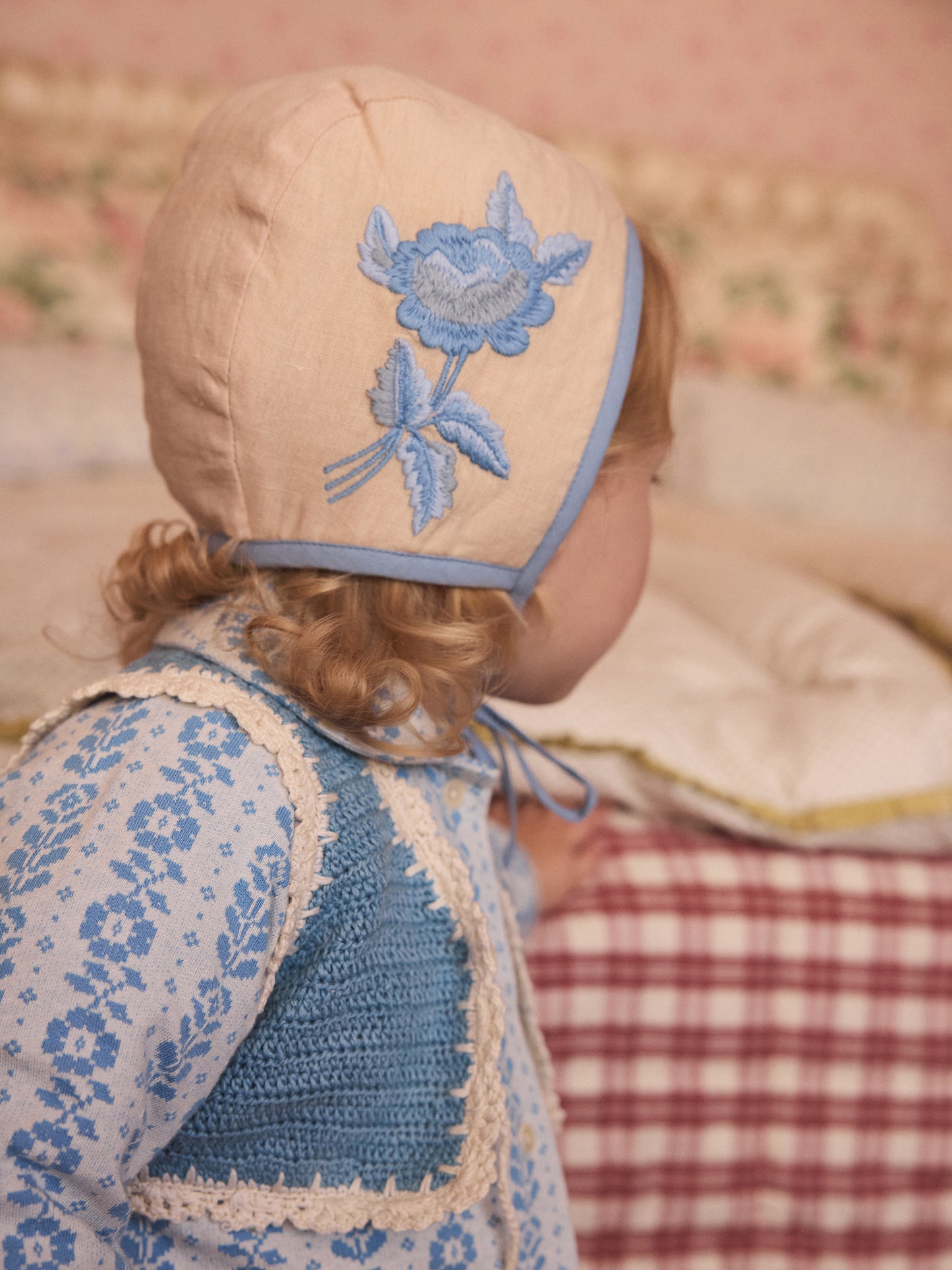 Dried Rose Joni Bonnet