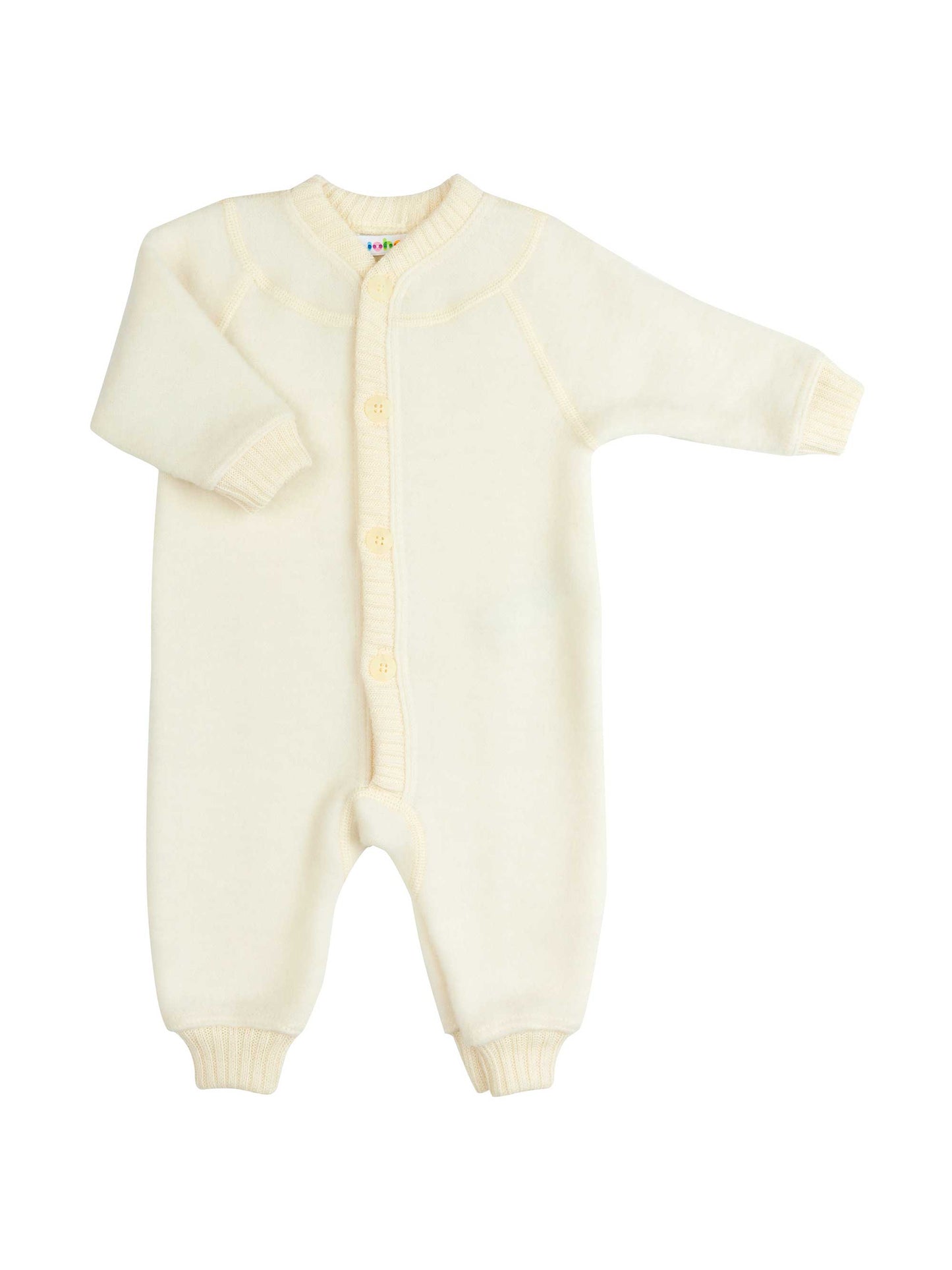 Cream Fleece Jumpsuit