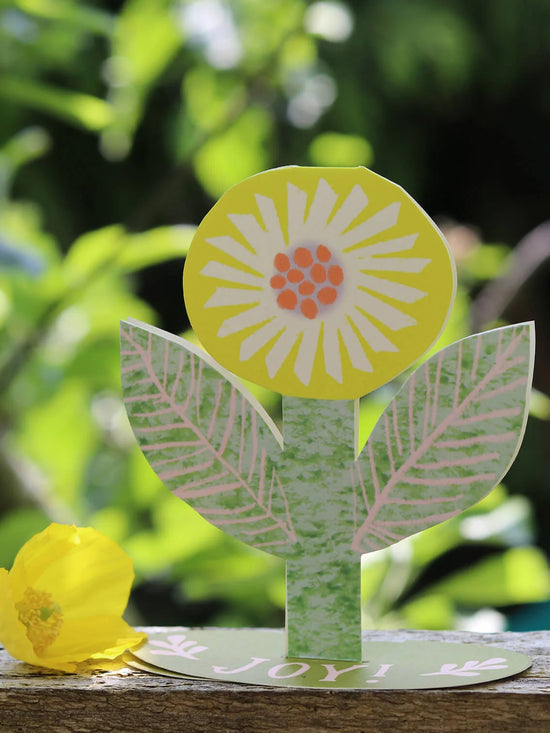 Joy Flower Stand-Up Card