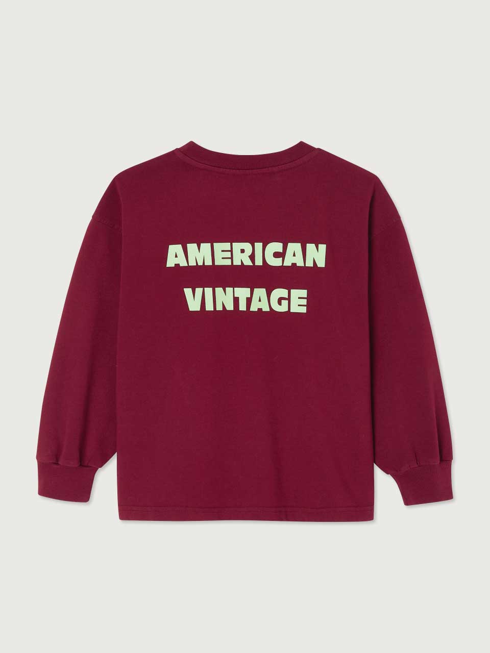 Vintage Burgundy Fizvalley Kids Long Sleeve T-Shirt