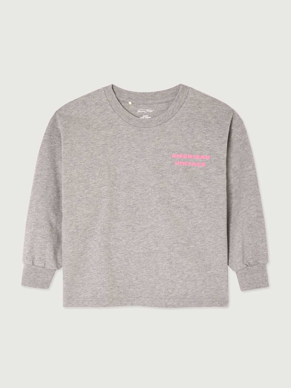 Heather Grey Fizvalley Kids Long Sleeve T-Shirt