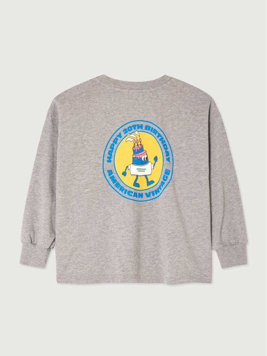 Heather Grey Fizvalley Kids Long Sleeve T-Shirt