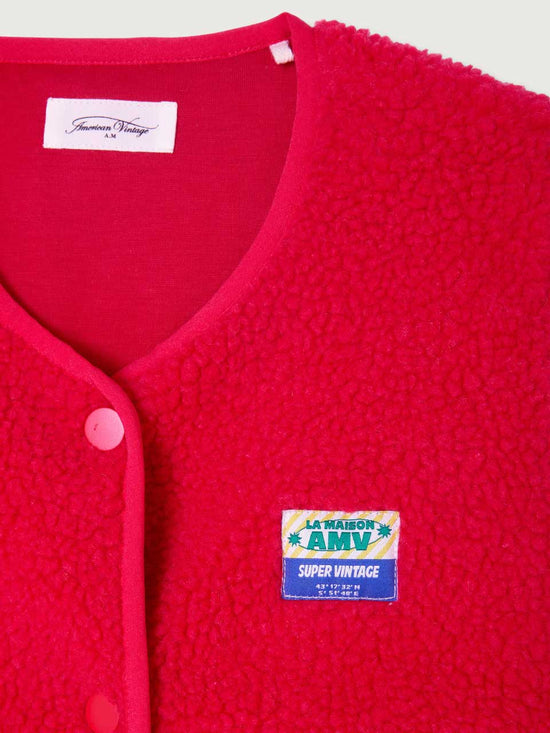 Strawberry Hoktown Kids Fleece Gilet