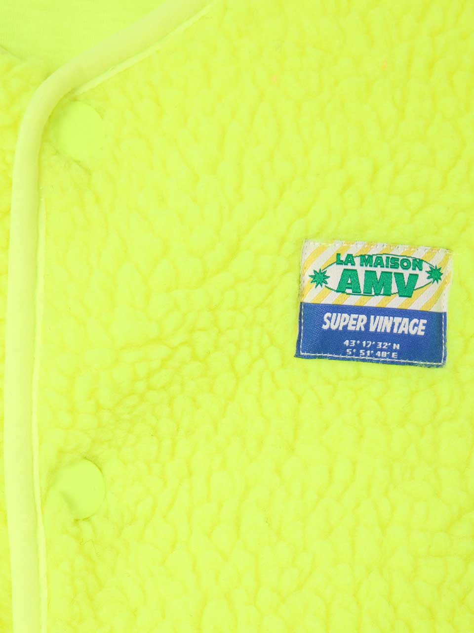 Neon Yellow Hoktown Kids Fleece Gilet