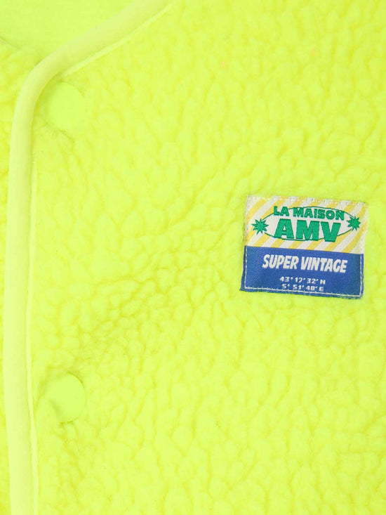 Neon Yellow Hoktown Kids Fleece Gilet