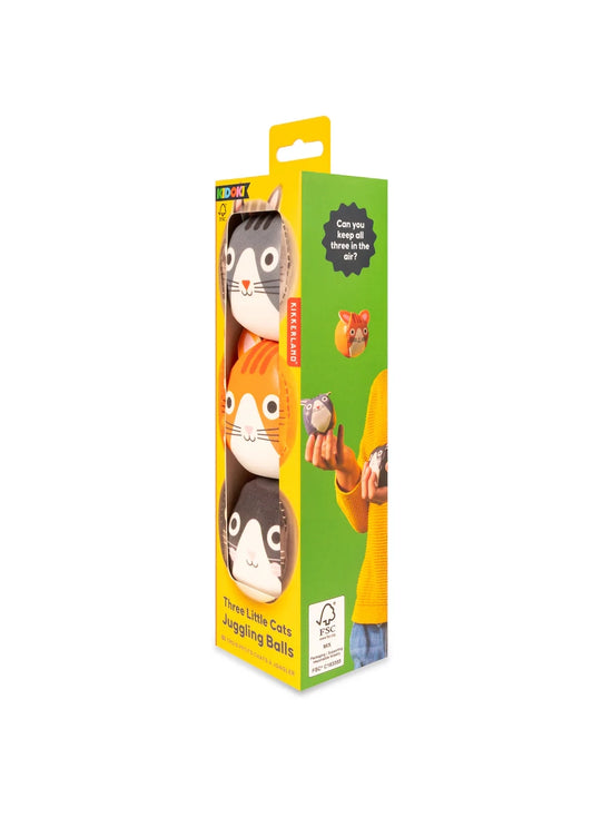 Three Little Cats Juggling Balls