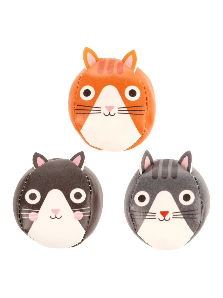 Three Little Cats Juggling Balls