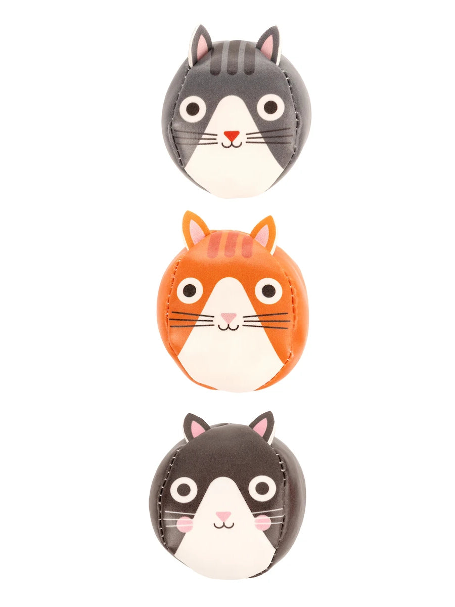 Three Little Cats Juggling Balls