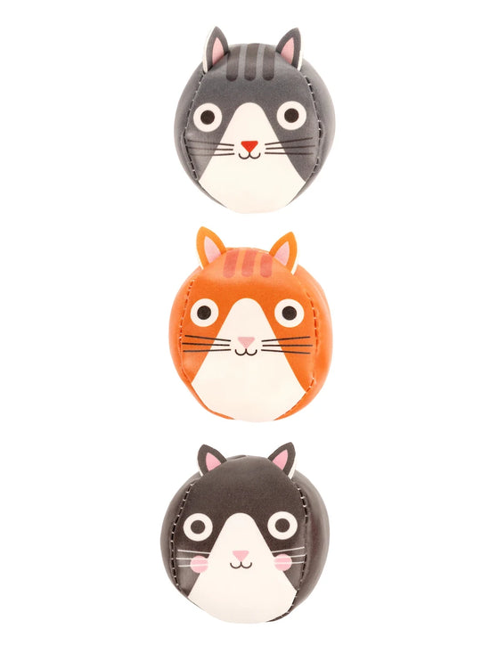 Three Little Cats Juggling Balls