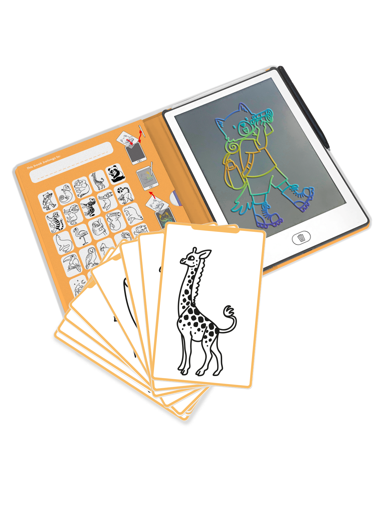 KIDYDRAW LCD  Animals Drawing Tablet