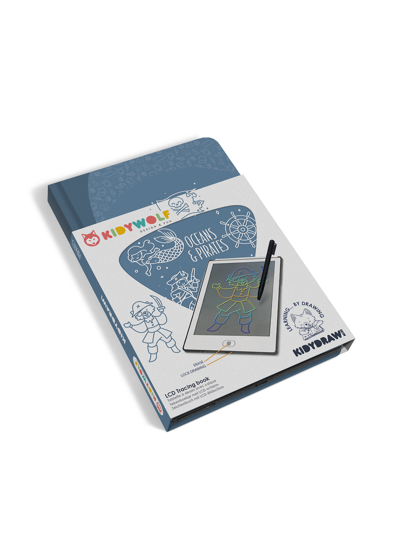 KIDYDRAW LCD Ocean & Pirates Drawing Tablet