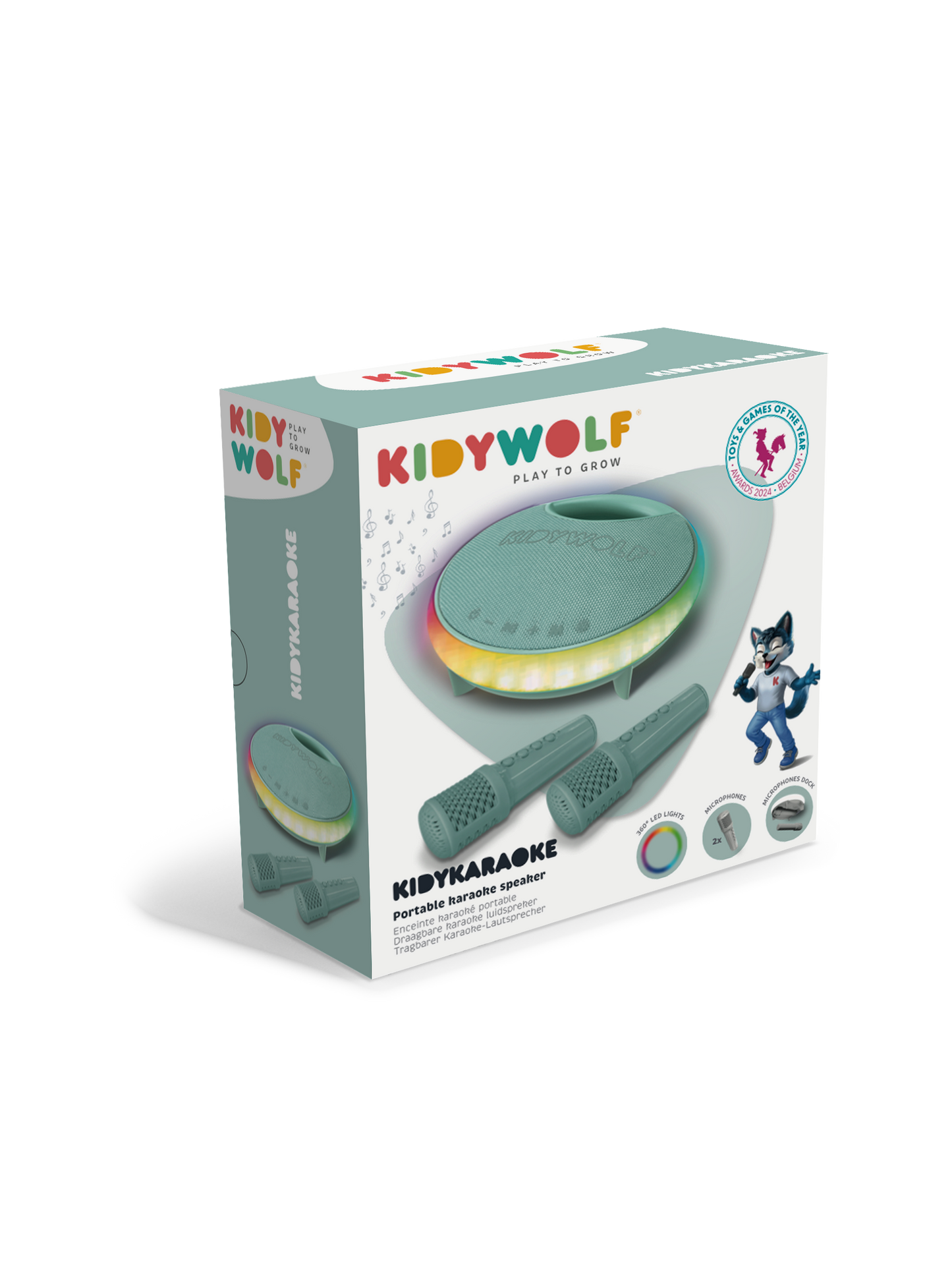 KIDYKARAOKE Portable Green Karaoke Speaker