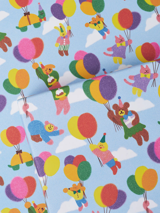 Balloon Birthday Wrapping Paper