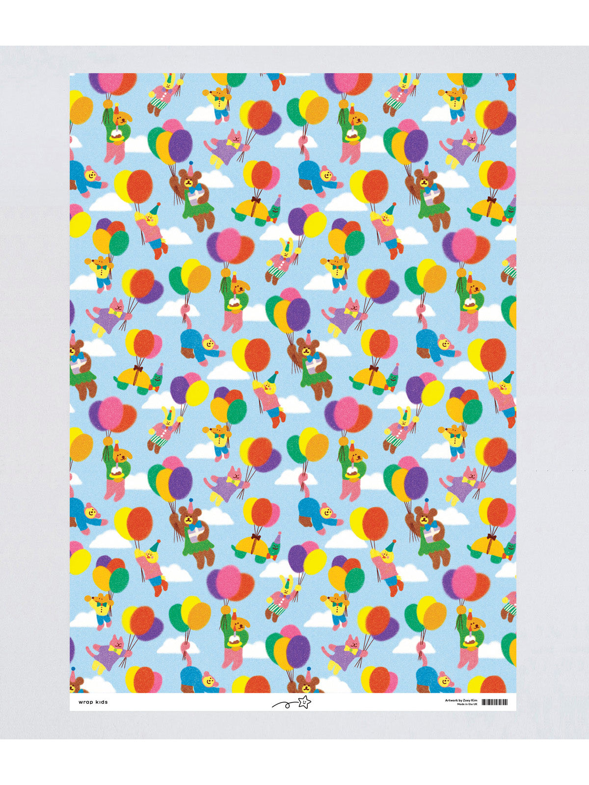 Balloon Birthday Wrapping Paper