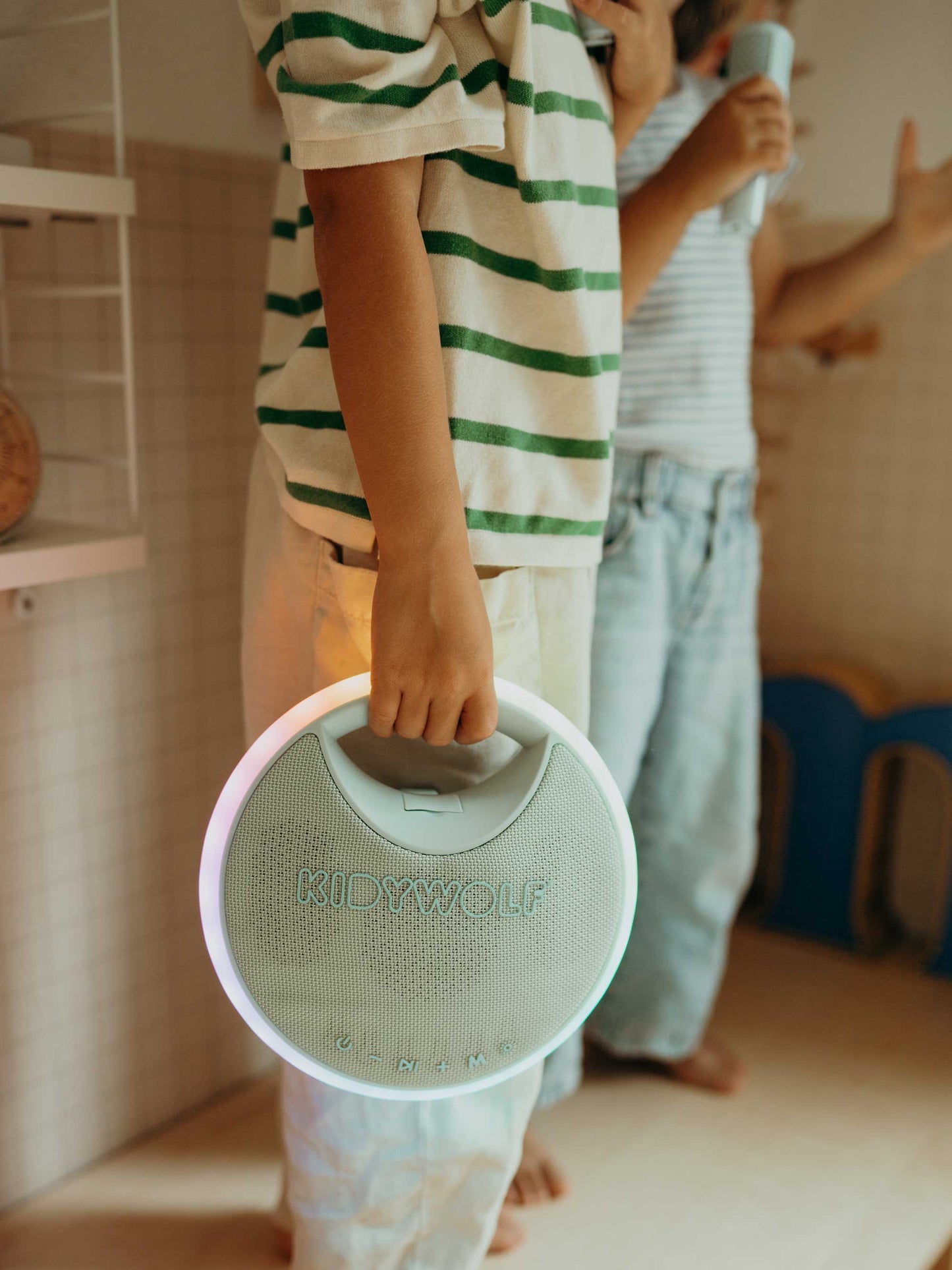 KIDYKARAOKE Portable Green Karaoke Speaker