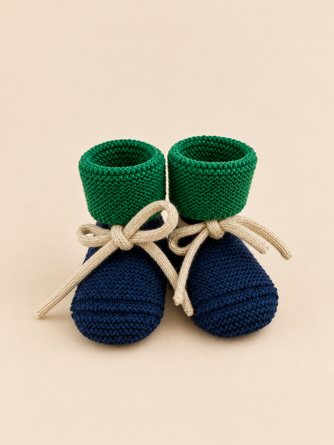 Blue & Grass Baby Booties