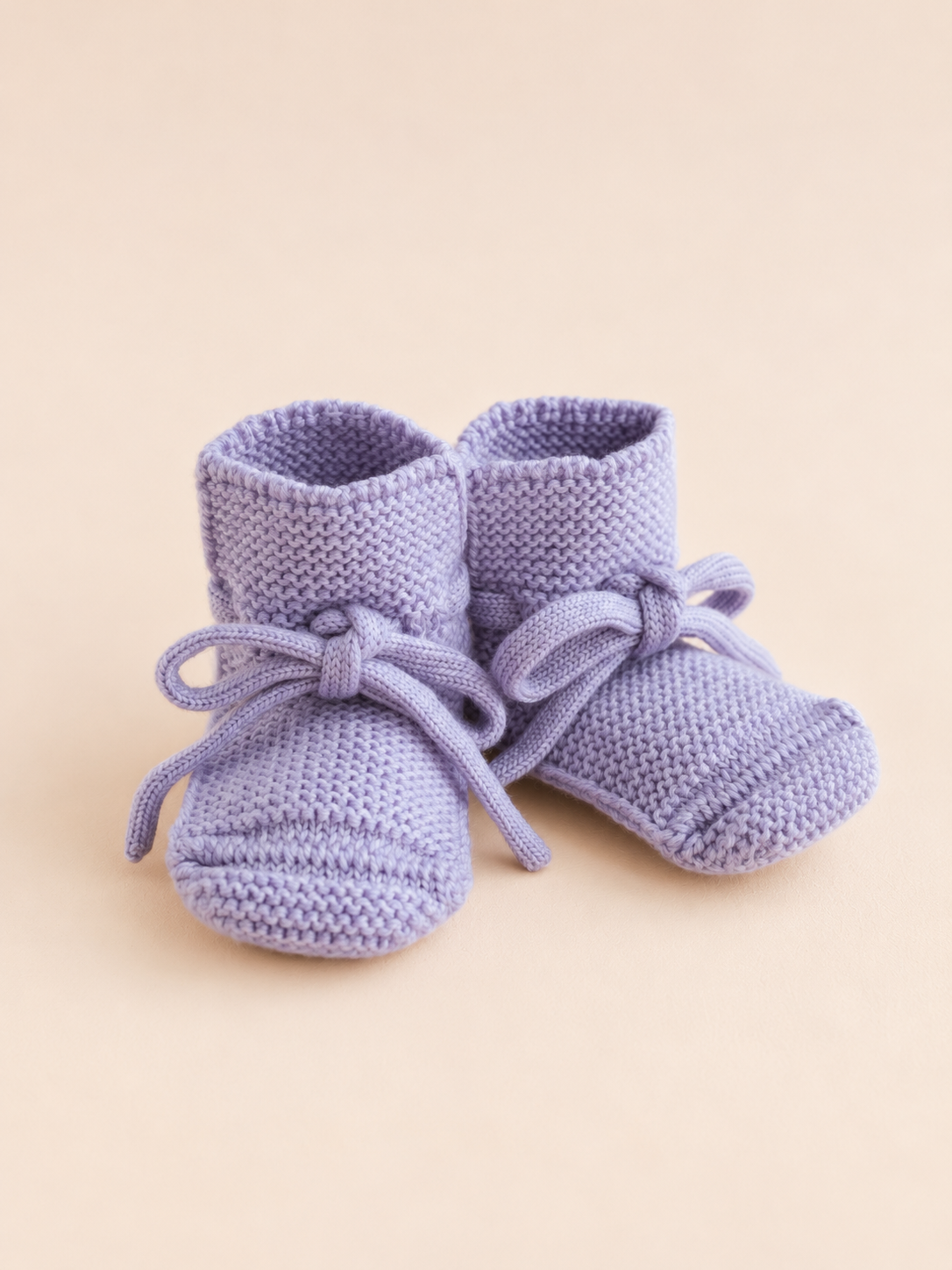 Lilac Baby Booties
