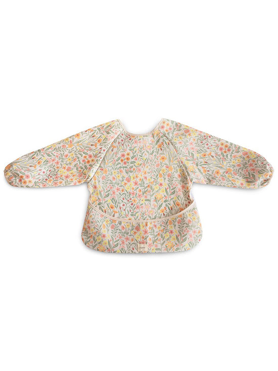 Pastel Blooms Long Sleeve Bib