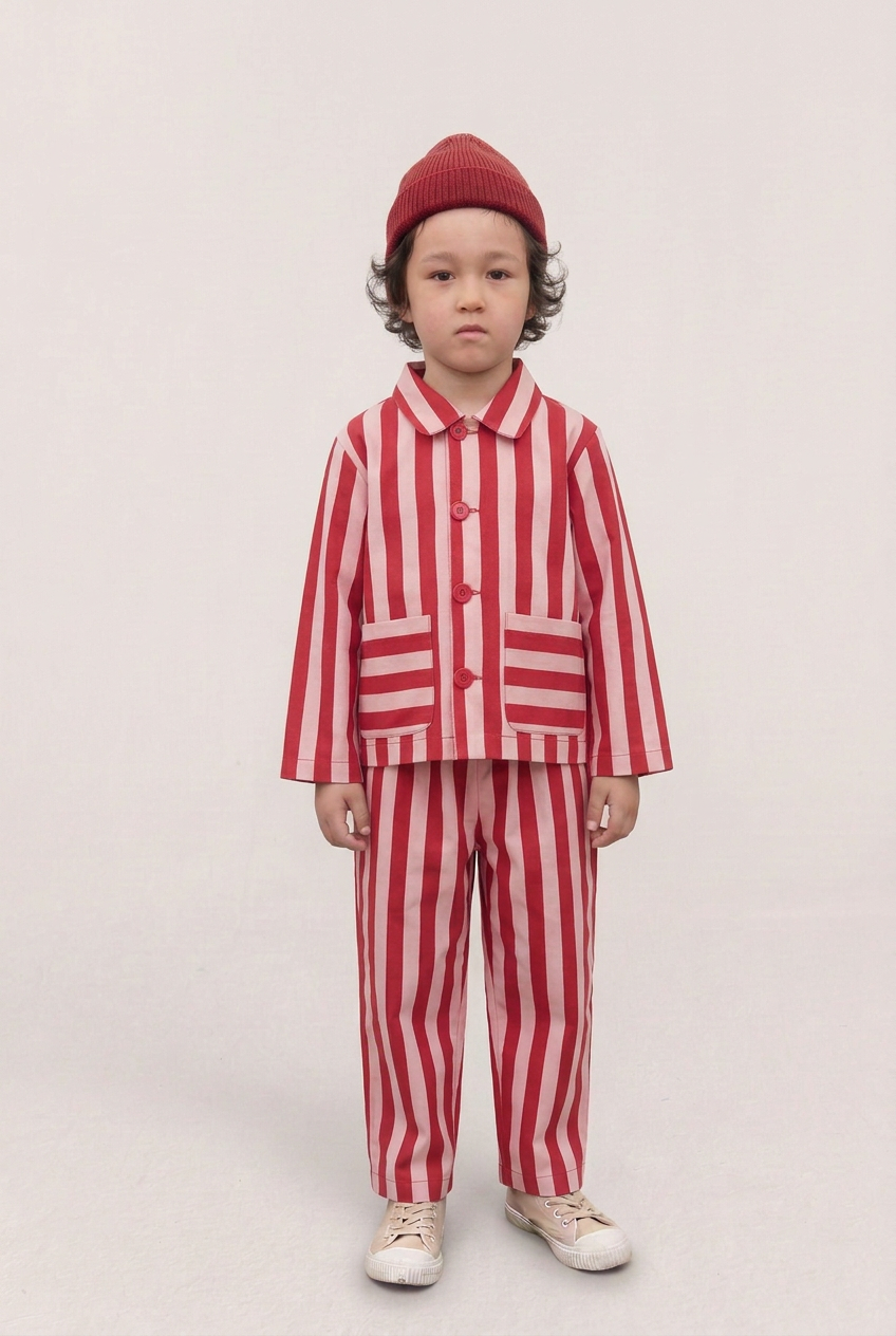 Pink & Red Stripe Arnie Trousers