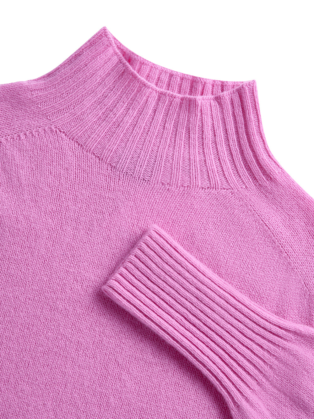 Pink Mock Turtleneck Sweater