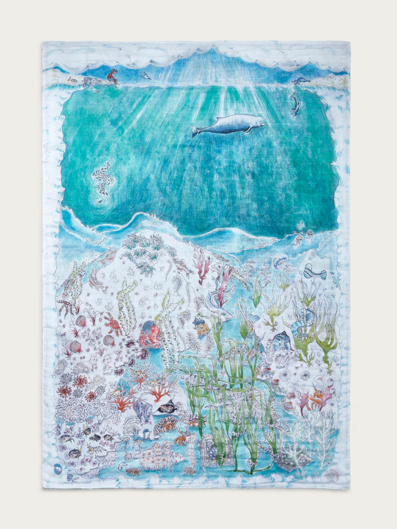 Legends of the Sea Muslin Baby Blanket