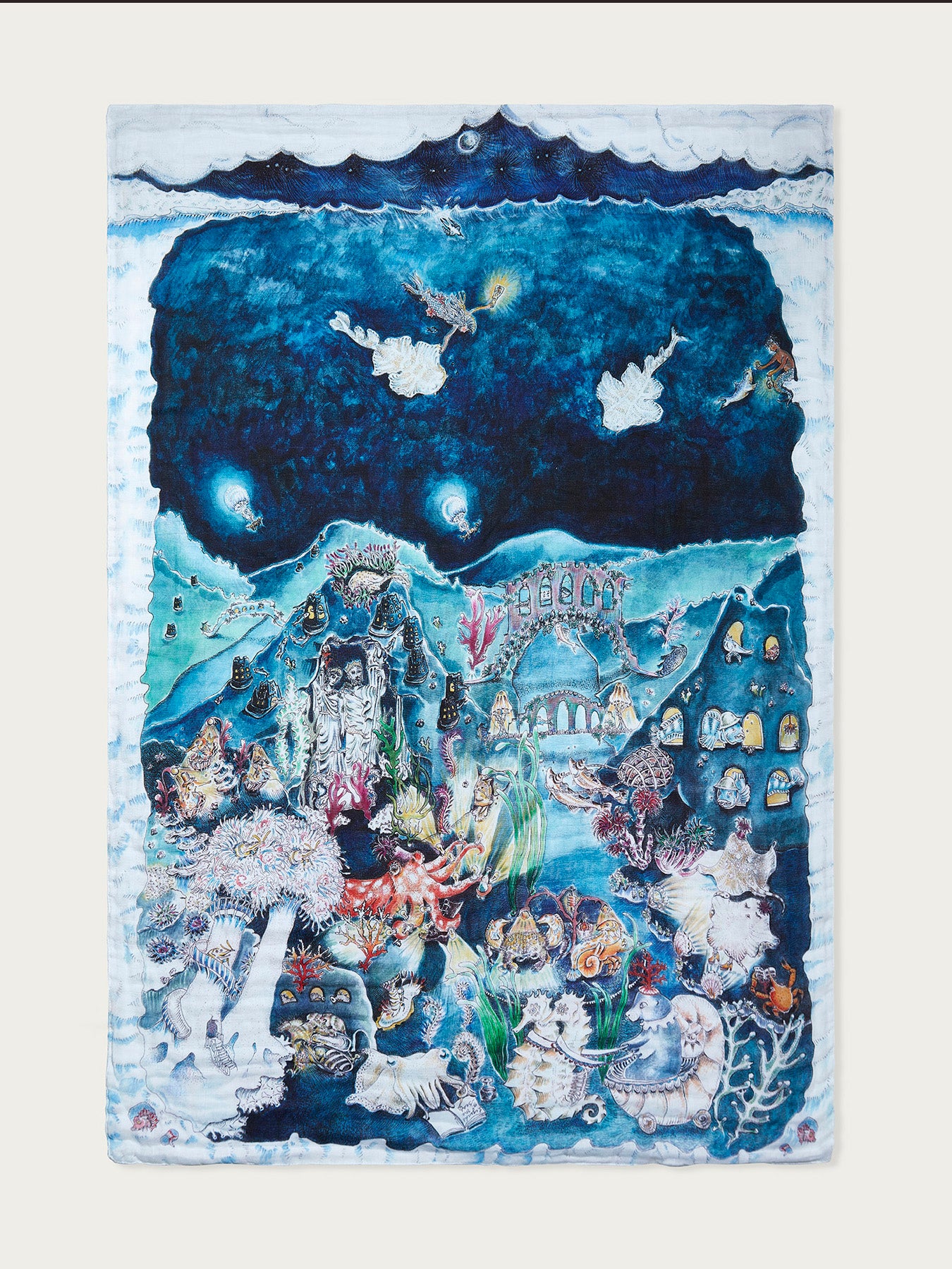 Legends of The Sea Large Muslin Blanket