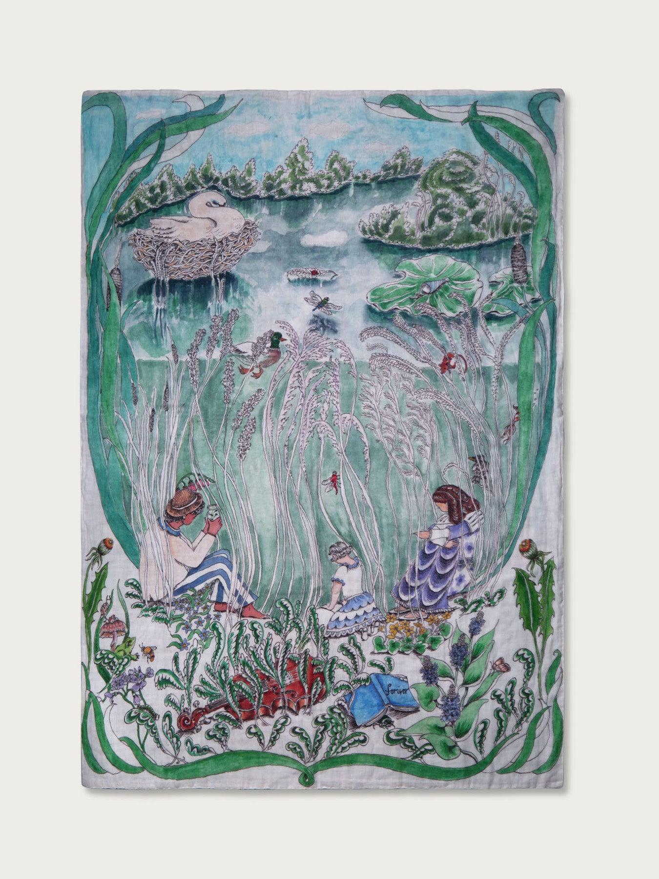 The Pond Dance Muslin Baby Blanket