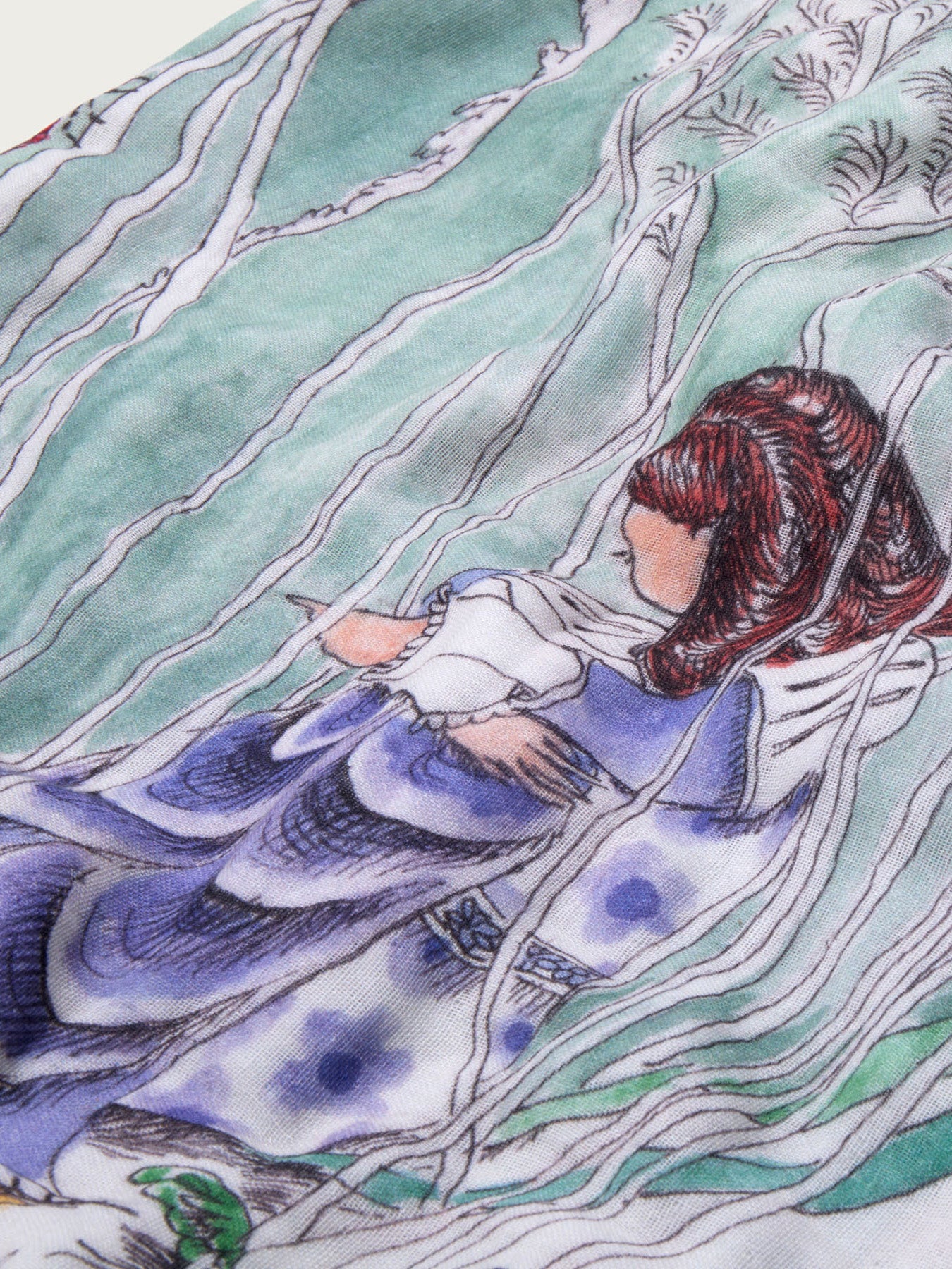 The Pond Dance Large Muslin Blanket