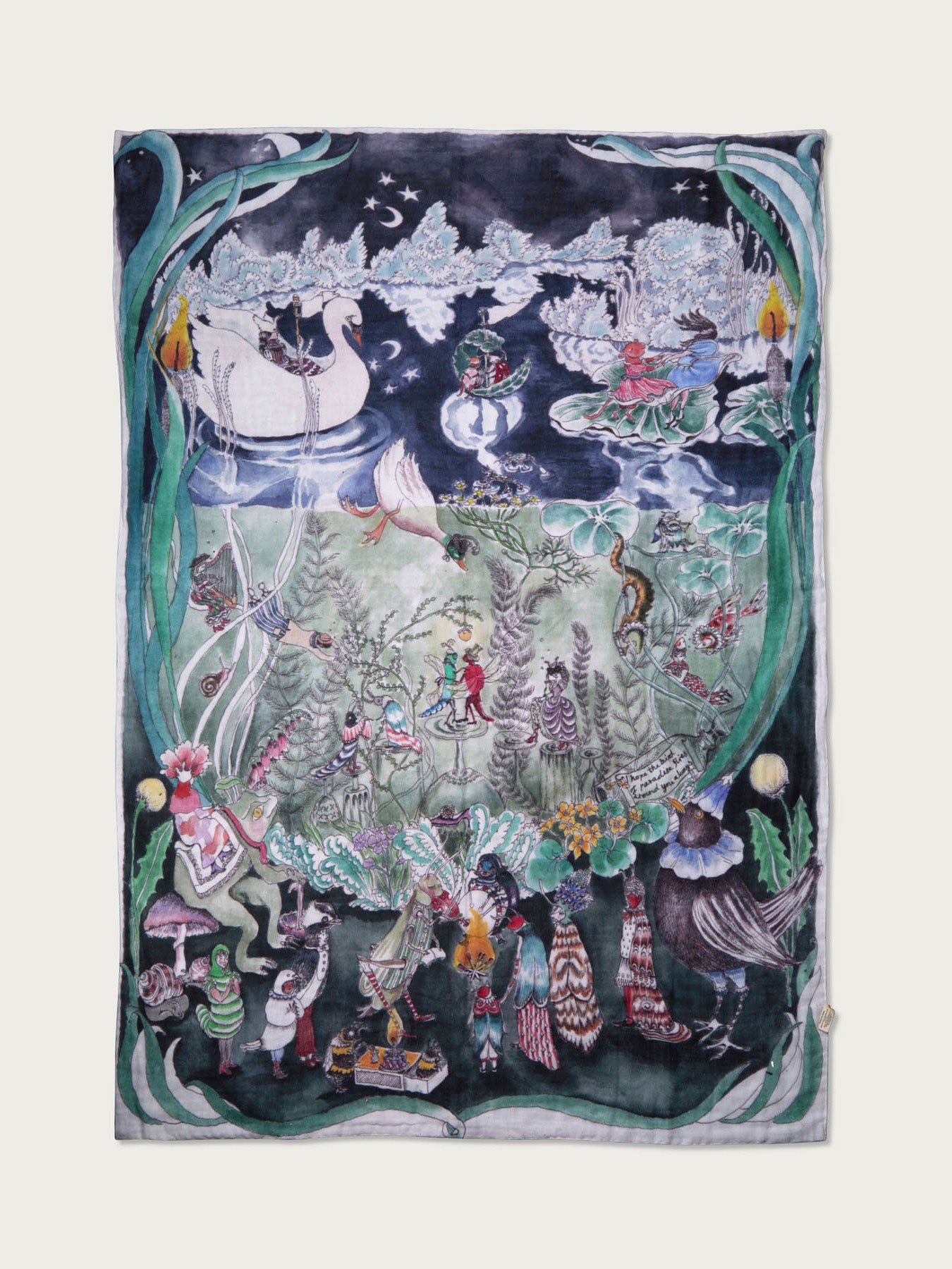 The Pond Dance Large Muslin Blanket