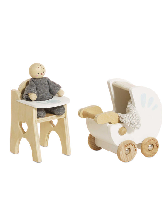 Dolls House Nursey & Baby Set