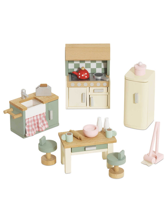 Wooden Dolls House Kitchen Furniture