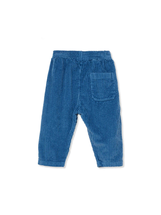 Blue Organic Cord Baby Trousers