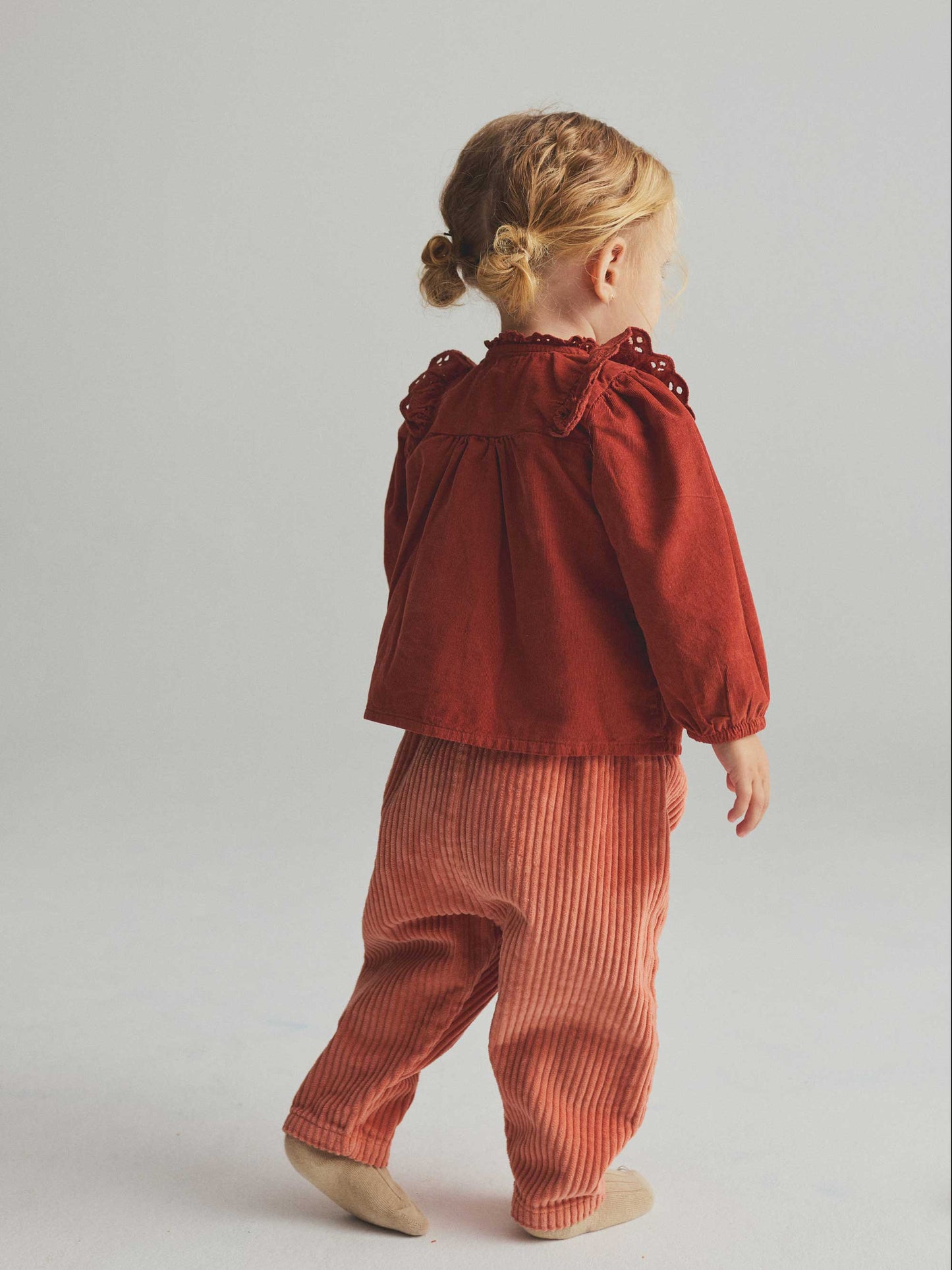 Pink Sienna Wide Corduroy Baby Pants