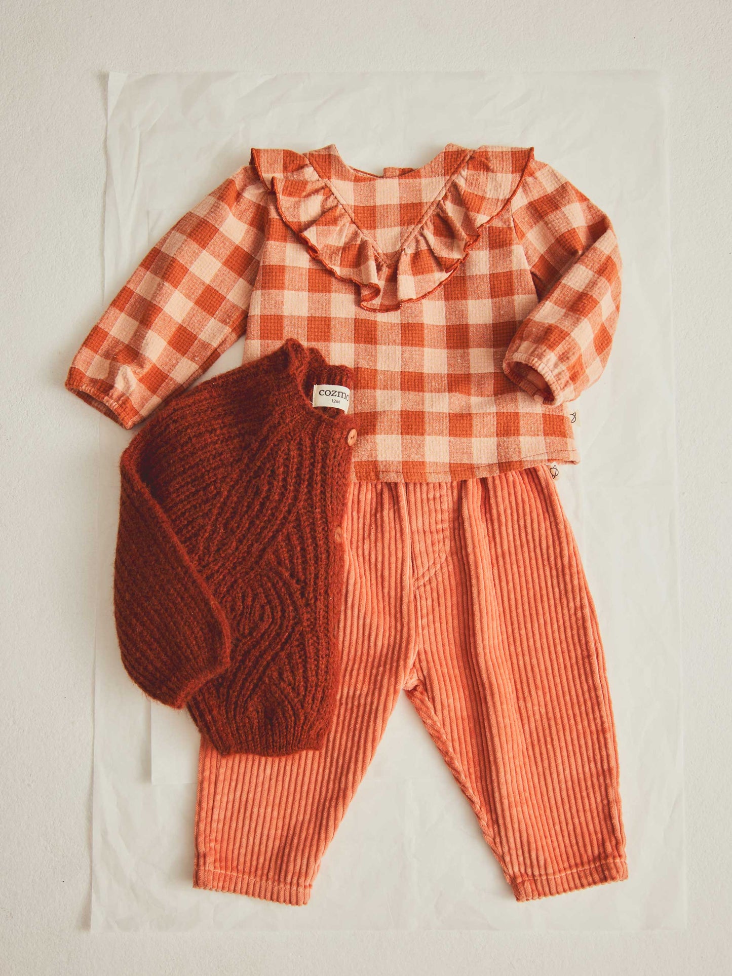 Pink Sienna Wide Corduroy Baby Pants