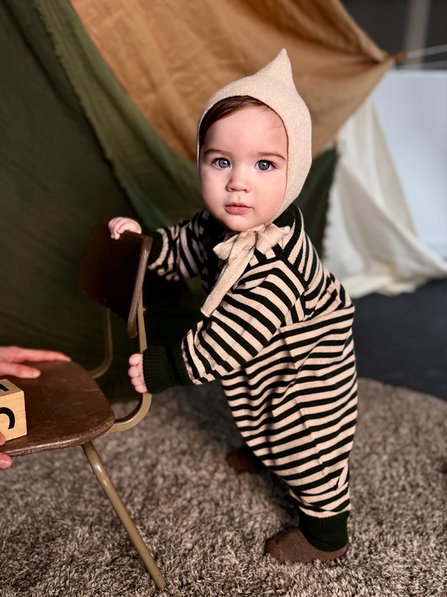 Ivy Stripe Artist Romper